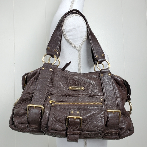 Michael Kors brown textured leather purse - Picture 13 of 14